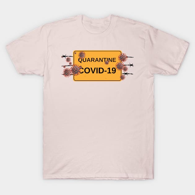 Covid-19 ... Stay At Home T-Shirt by DeVerviers